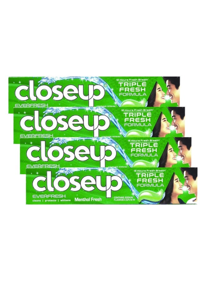 Closeup Toothpaste Menthol Fresh 160g X Pack of 4Pcs - Image 1